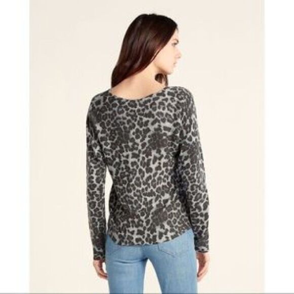 M Magaschoni Leopard Print Cashmere Sweater - Picture 2 of 11